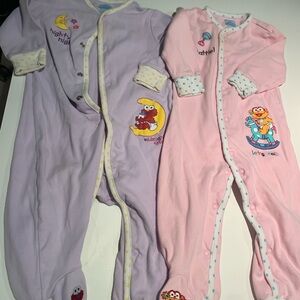 2 Vintage Sesame Street Onsies